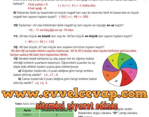 7 sınıf matematik ders kitabının cevapları
